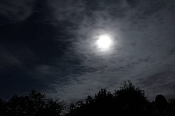Moonlight over Cregrina, Powys